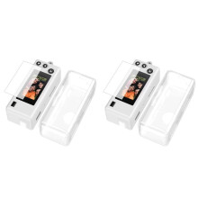 2X New Protective Kit for  Charmera  Cameras 2 in 1 Set with TPU Case Tempered Glass Screen Protector