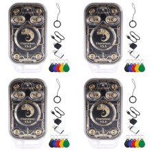 4X Chameleon V3.0 RFID Chip Reader+20XUID Keychain Card Emulator 125K 13.56M ID IC Tag Copyer NFC Read Writer