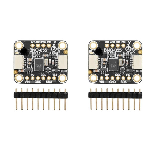 2X BNO055 9-DOF Absolute Orientation IMU Sensor Acceleration Magnetic Field Sensor Module with STEMMA QT Qwiic Interface