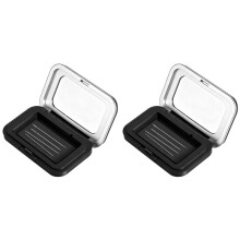 2X Magnetic Needle Holder Case with Transparent Lid for Sewing and Crafting