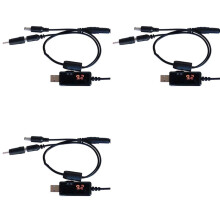 3X 9/12V-1 to 2 Power Bank Step- Cable 9V/12V Power Supply Cable 9V/12V Step- Cable Power Bank to Router Power Cable