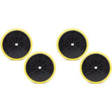 Lot de 4 Disques de Polissage de 15 cm (6 Pouces) avec Support en Mousse EVA pour Polisseuse Sans Fil