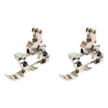2X Sewing Machine Feet Adjustable Non Slip Presser Foot Guide Zipper Support for Overlocker Sewing Projects