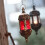 4 Pcs Hanging Hexagon Decorative Moroccan Candle Lantern Holders, Handmade Hanging Tea Light Holder 4