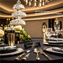20PCS Acrylic Reserved Table Signs - 6x2x1.6 in Table Tent - Double-Sided, Waterproof - Reserved Seating Signs