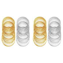 400 Loops Memory Wire Bracelet Bulk Jewelry Memory Wire Cuff Bangle Gold Silver Steel Beading Wires