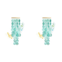 2X Wind Chimes for Outside - Shells Windchime Coastal Style Decor for Indoor/Outdoors, Garden Decor, Great for Women
