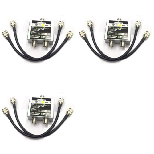 3X MX62 HAM Antenna Combiner Different Frequency ( / VHF / UHF) Linear Combiner Transit Station Duplexer