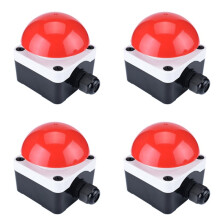 4X E-Stop Pedal Push Button Without Fixation Waterproof Self Reset Momentary Foot Mushroom