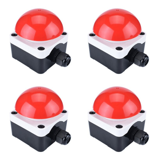 4X E-Stop Pedal Push Button Without Fixation Waterproof Self Reset Momentary Foot   Mushroom 1