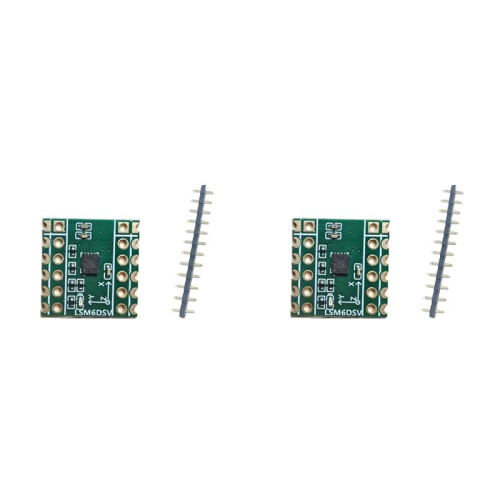 2X Six-Axis Sensor LSM6DSV Module Supports SPI/IIC for SmolSlime for SlimeVR - Accelerometer & Gyroscope Data Logging