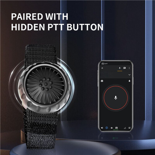 2X Wireless PTT Button  IP67 Waterproof Wireless PTT Button  for  for IOS for Android 2
