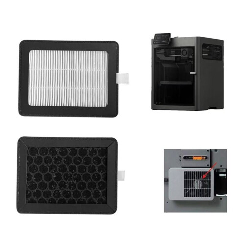 4pcs for  X2D P2S External Exhaust Filter Element Printer External Air Outlet Fan Filter HEPA Activated Carbon 2