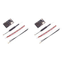 2X Receptor de Doble Banda XR6P ELRS 2,4 G/915 MHz, 6 Canales, PWM, CRSF, ExpressLRS con Antena para Drones RC FPV.