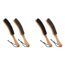 Hat Brush Combo Kit,Horsehair  Hat Brush Clean Cowboy Hat, Fedora Hat & Baseball Cap,Boar Bristle Lint Brush 4PCS