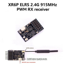 2X XR6P ELRS Dual Band Receiver 2.4G/915MHz 6CH PWM CRSF ExpressLRS Receiver with Antenna for RC FPV Drones Parts