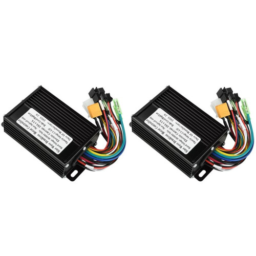 2X 36V/48V 350W-500W 20A Sine Wave Brushless Motor Controller Suitable for SM Connector 2 Protocol LCD Meter