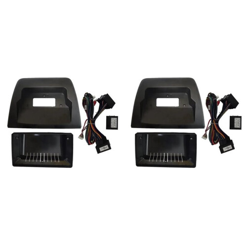 2 Set 9 Inch Car Radio Fascia Frame Kit with Cable Android MP5 Player Dash Board Panel Frame for 2006-2010  X3 E83