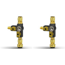 2X Herramienta para Extracción de Núcleos de Válvulas de 1/4 de Pulgada, Válvula Doble con Mirilla - Herramienta para Válvulas HVAC
