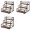 3X Coffee Syrup Rack 3-Storey Storage Rack Wine Rack Wine Rack Kitchen Seasoning 1