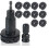 2X Wheel Hub Cleaning Tool, Wheel Stud Cleaner, Brake Hub Cleaning Kit, Stud with 20 3