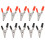SODIAL(R) 10 Pcs 50mm Plastic Handle Test Probe Metal Alligator Clips 1