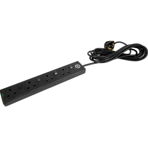 4 Gang 5m Extension Lead Individually Switched UK 1