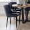 Set Of 2 Luxe Velvet Dining Chairs - Grey 1