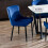Set Of 2 Luxe Velvet Dining Chairs - Blue 1