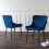 Set Of 2 Luxe Velvet Dining Chairs - Blue 3