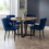 Set Of 2 Luxe Velvet Dining Chairs - Blue 7