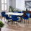 Set Of 2 Luxe Velvet Dining Chairs - Blue 8