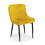 Set Of 2 Luxe Velvet Dining Chairs - Mustard 3