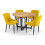 Set Of 2 Luxe Velvet Dining Chairs - Mustard 4