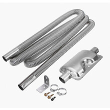 250cm Stainless Steel Exhaust Pipe W/Silencer compatible Parking Air Diesel Heater_Surprise Gift