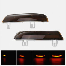 Pair Dynamic LED Turn Signal Light Mirror Indicator Lights Amber compatible VW Golf 5 Jetta MK5 Passat B6_Surprise Gift