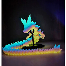 Mystery Dragon Egg - 3D Printed, articulated dragon, Crystal Dragon, Fidget toy, Unique Christmas Gift, Mystery Toy, Beautiful Colors_Surprise Gift