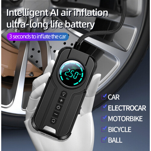 Φορητή ασύρματη αντλία αέρα 8400mAh 150PSI Γρήγορ 2