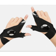 LED Flashlight Gloves, Gifts Compatible Men Dad Him Boyfriend Husband, Cool Gadget Hands-Free Lights Compatible Camping Fishing Repairing, Fathers Da