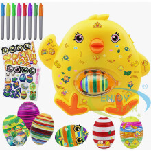 Machine à œufs de Pâques à peindre soi-même, avec poussins, lumières et musique - Cadeau surprise