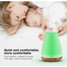 100ml Aroma Lamp Light Wood Grain 7-Color Light, Anti-Dry Burning Sake Bottle Household Spray Aroma Machine Ultrasonic Humidifier_Surprise Gift