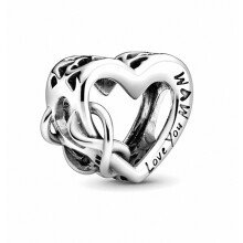 Ich liebe dich, Mama! Herzanhänger-Armband, Damenmode, DIY-Armband mit losen Perlen – Überraschungsgeschenk