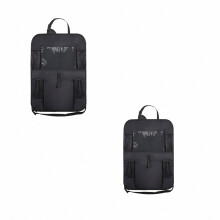 Organizzatore per sedile auto, 2 pezzi, protezione per sedile posteriore compatibile con bambini, organizer per sedile posteriore auto, organizer per