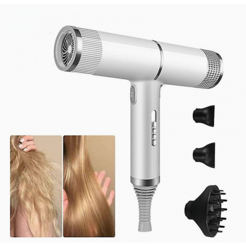Sèche-cheveux ionique professionnel avec diffuseur et embout NICEGOU_Cadeau surprise