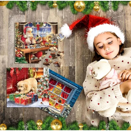 Χριστουγεννιάτικο παζλ Ημερολόγιο Advent Χαριτωμέ 2