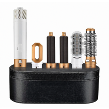 Appareil de coiffage à air chaud 5+1, sèche-cheveux 5 en 1 avec brosse lissante et fer à friser éle