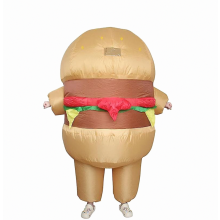 Déguisement gonflable de hamburger pour adulte, idéal pour les fêtes d'Halloween et le cosplay. Cad