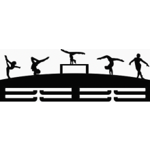 Porte-médailles mural avec support - support pour médailles de gymnastique - Cadeau surprise NICEGO