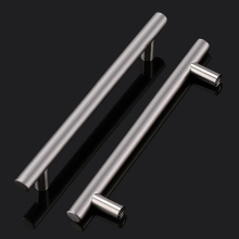 10 stuks geborsteld nikkel roestvrijstalen keukenkast T-vormige handgrepen voor lades en kasten (PD201HSS160, gatenafstand 160 mm / lengte 224 mm) NI