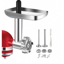 Metall-Fleischwolfaufsatz, kompatibel mit KitchenAid, Maxant, langlebiger Wurstfüller-Aufsatz aus Metall – Überraschungsgeschenk